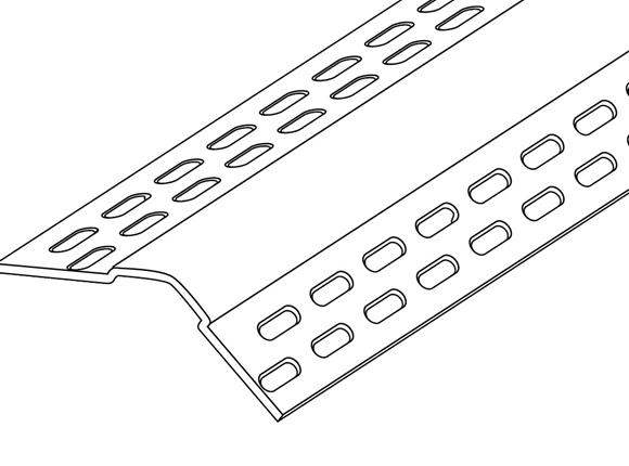 35030 trimtex 10mm bullnose external 135 3000mm